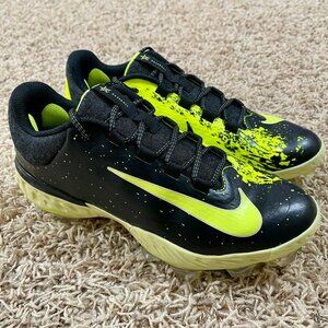 Nike Alpha Huarache NXT MCS Baseball Cleats Black/Life Lime FV6092-001 Men’s 8.5
